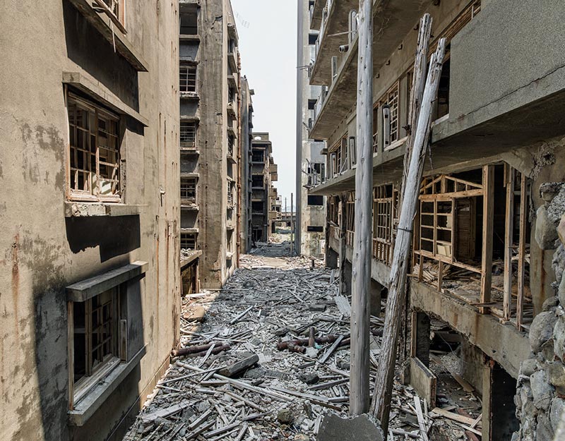 Hashima Island Photographs by Andrew Meredith Photography - Passages and Walkways Photograph 29